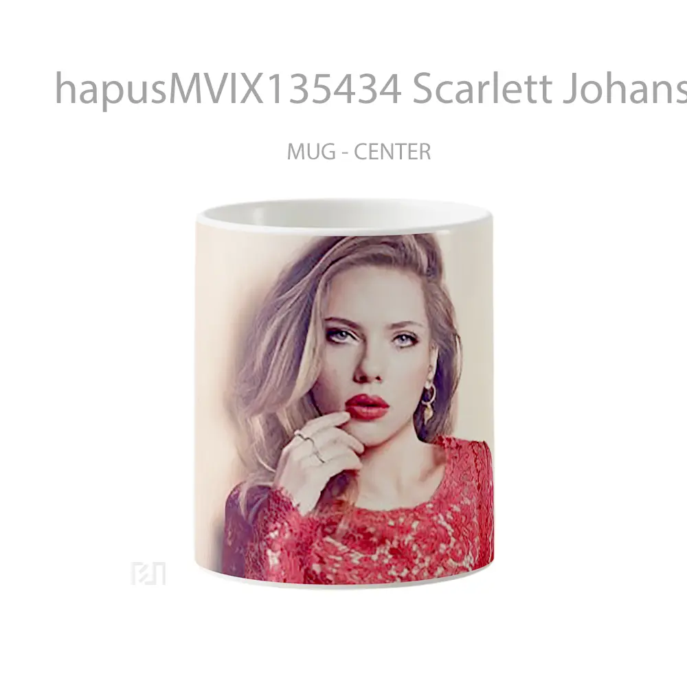 Mug Scarlett Johansson 2 Gelas Selebriti
