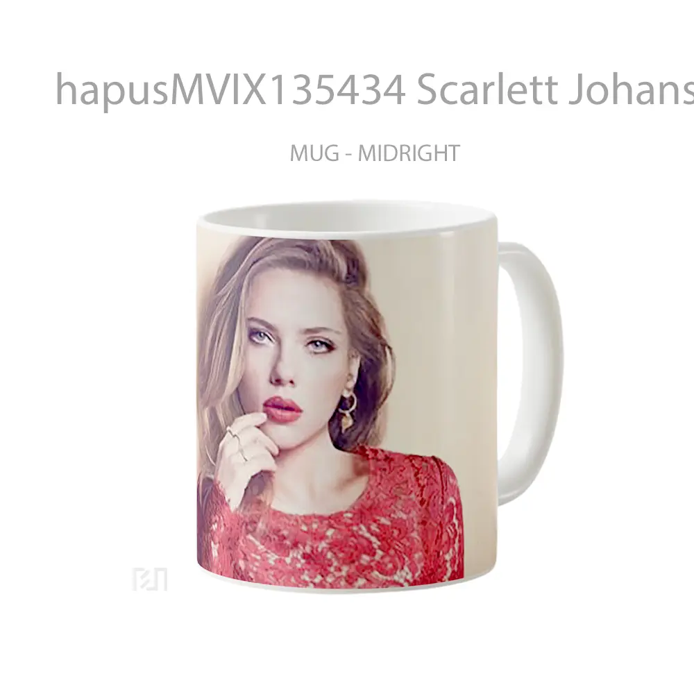 Mug Scarlett Johansson 2 Gelas Selebriti - All-side / Desain