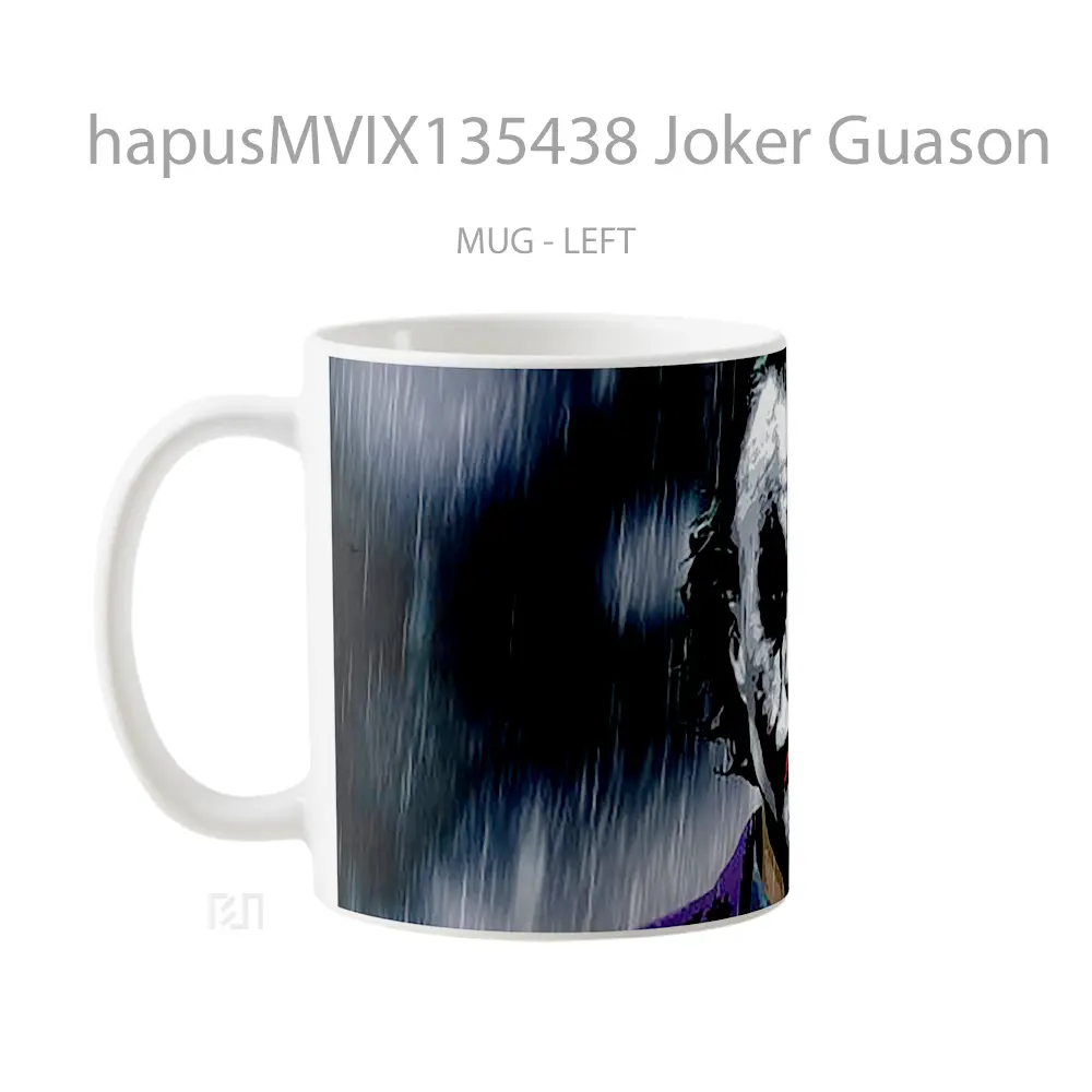 Mug Joker Guason Gelas Superhero - All-side / Desain
