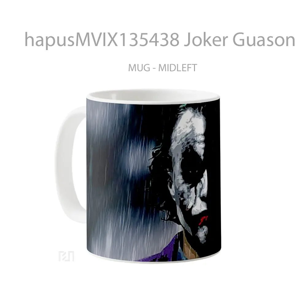 Mug Joker Guason Gelas Superhero - All-side / Desain
