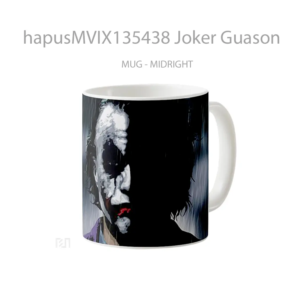 Mug Joker Guason Gelas Superhero - All-side / Desain