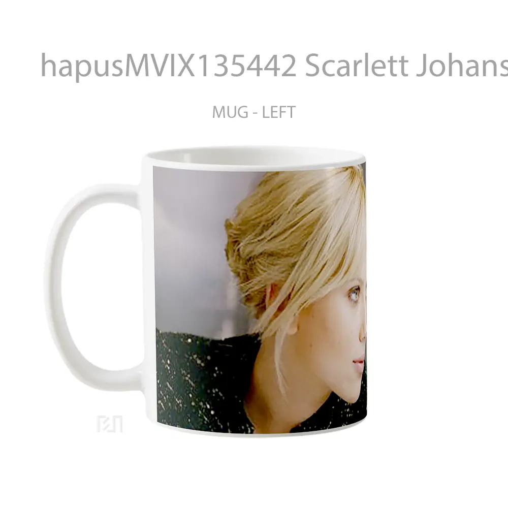 Mug Scarlett Johansson V2 Gelas Selebriti - All-side / Desain