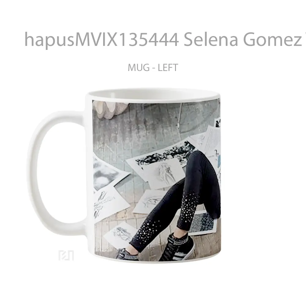 Mug Selena Gomez V4 Gelas Selebriti - All-side / Desain