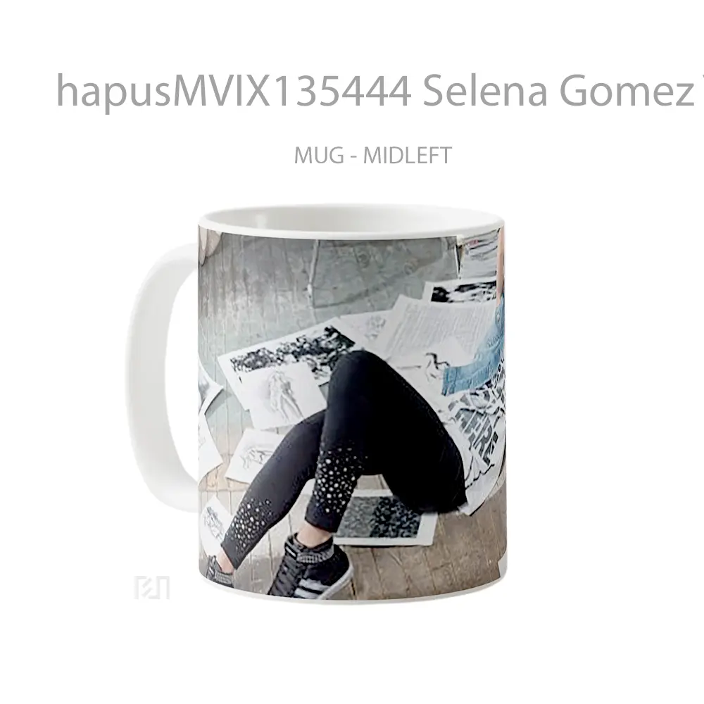 Mug Selena Gomez V4 Gelas Selebriti - All-side / Desain