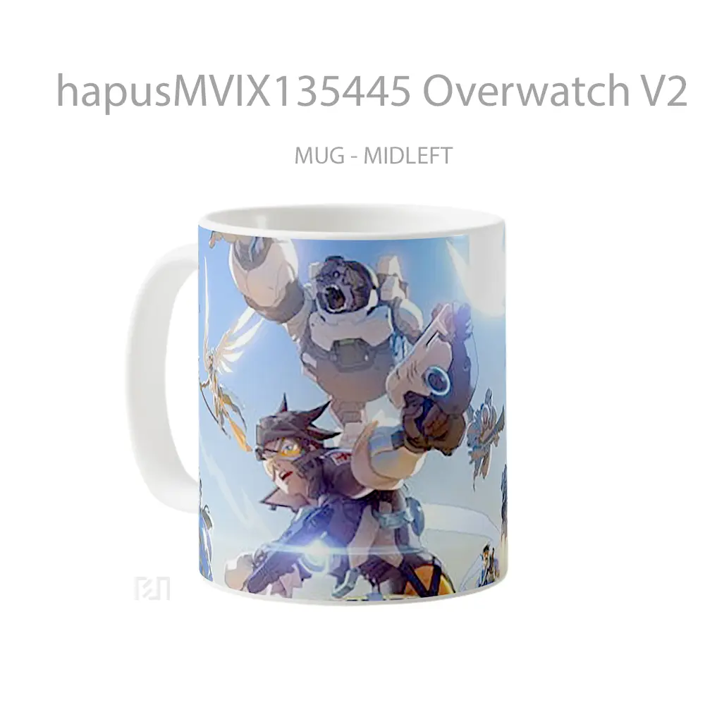 Mug Overwatch V2 Cangkir Gamer - All-side / Desain