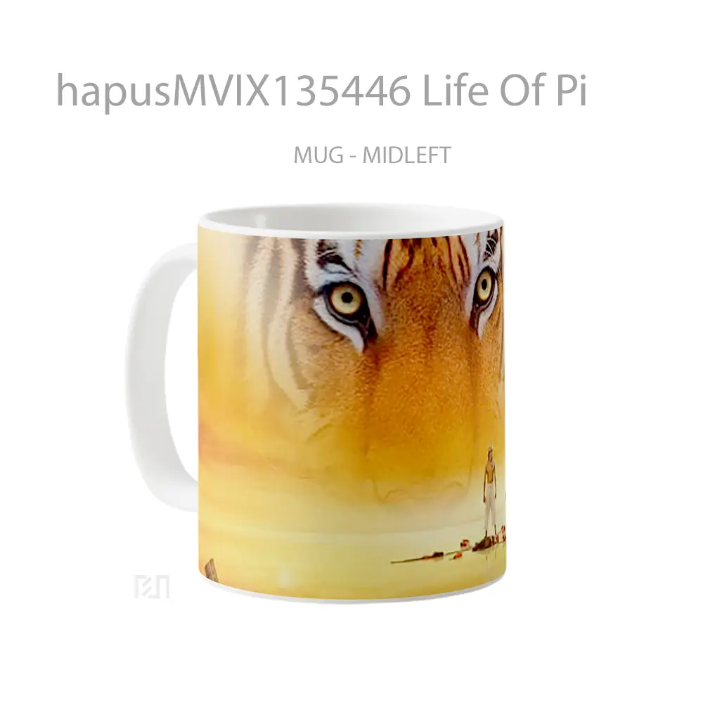 Mug Life Of Pi Gelas Keramik Unik - All-side / Desain