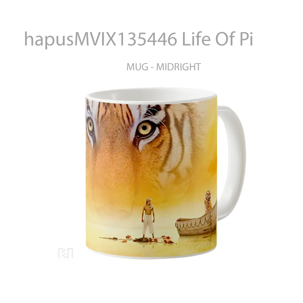 Mug Life Of Pi Gelas Keramik Unik - All-side / Desain