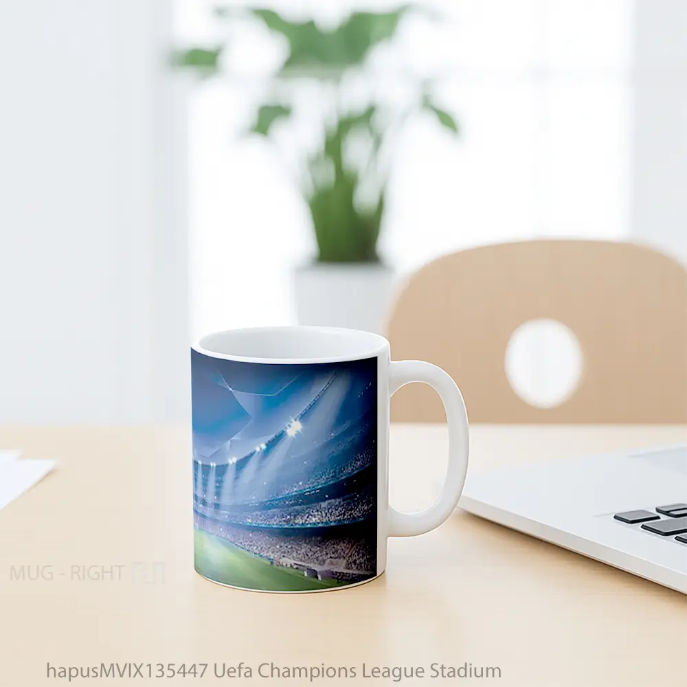 Mug Uefa Champions League Stadium Gelas Keramik Unik - All-side / Desain
