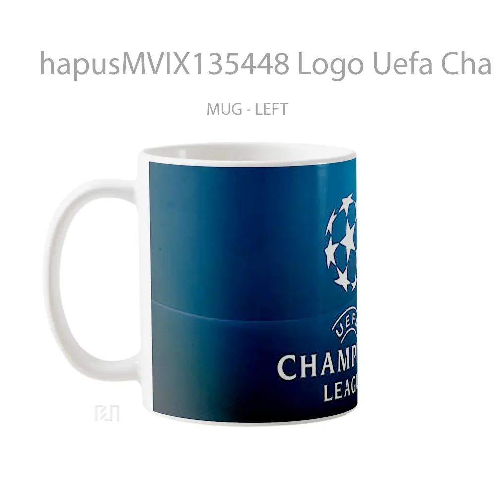 Mug Logo Uefa Champions League Gelas Keramik Unik - All-side / Desain
