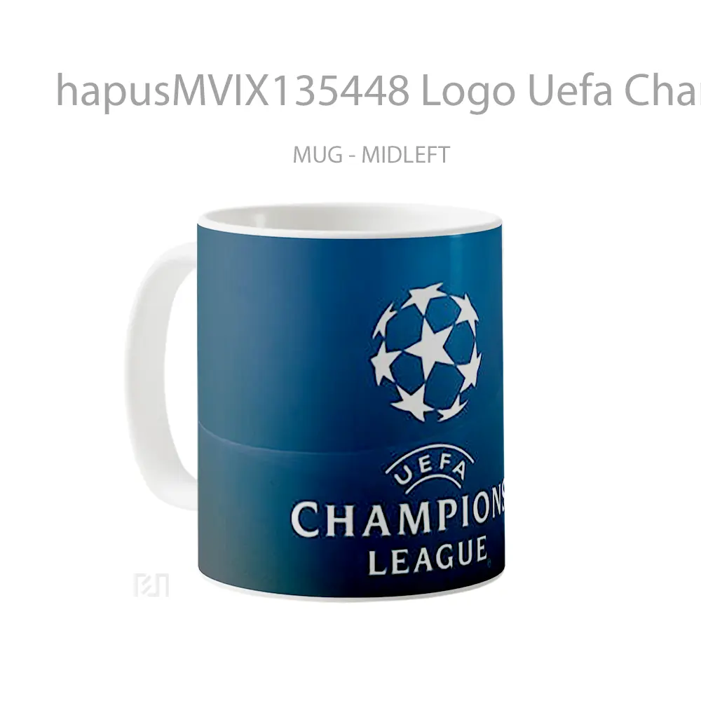 Mug Logo Uefa Champions League Gelas Keramik Unik - All-side / Desain