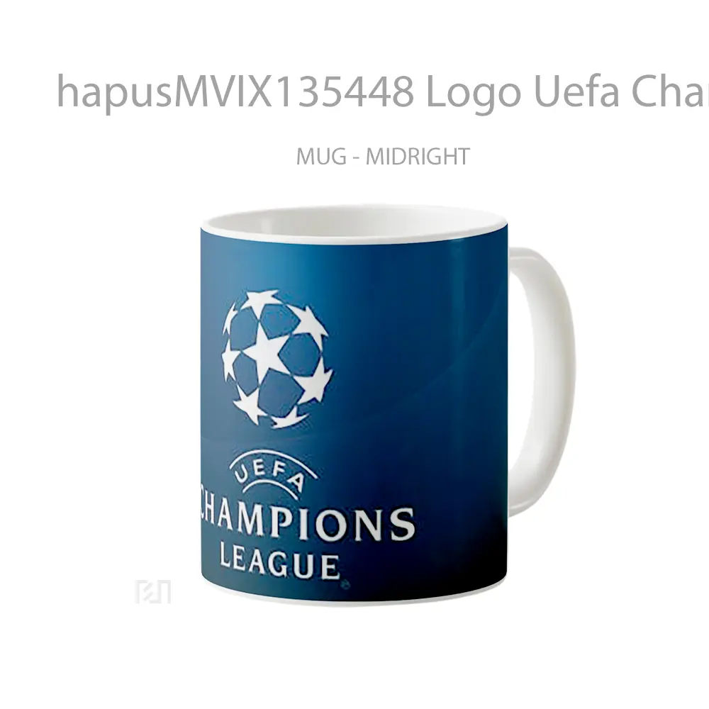 Mug Logo Uefa Champions League Gelas Keramik Unik - All-side / Desain