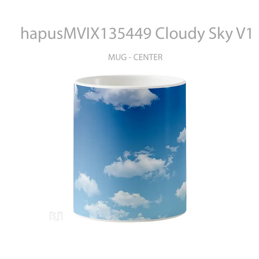 Mug Cloudy Sky V1 Gelas Pemandangan Alam