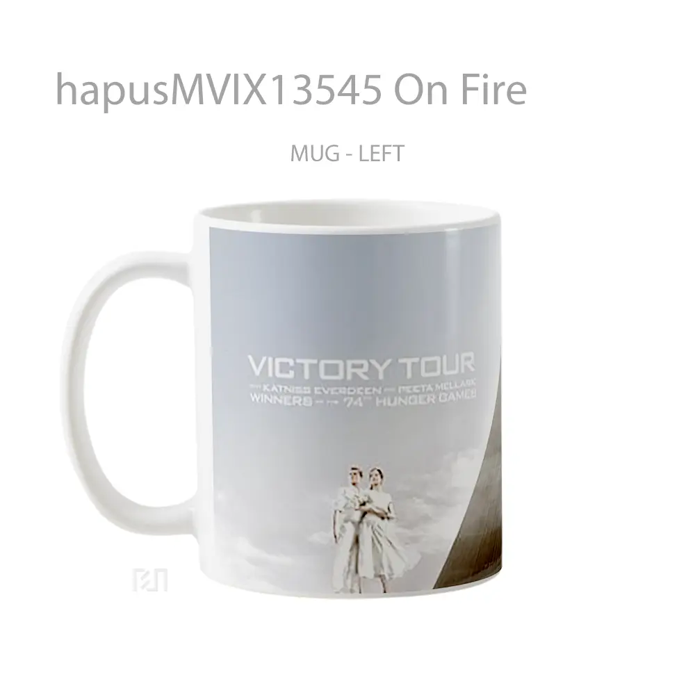 Mug On Fire Gelas Keramik Unik - All-side / Desain