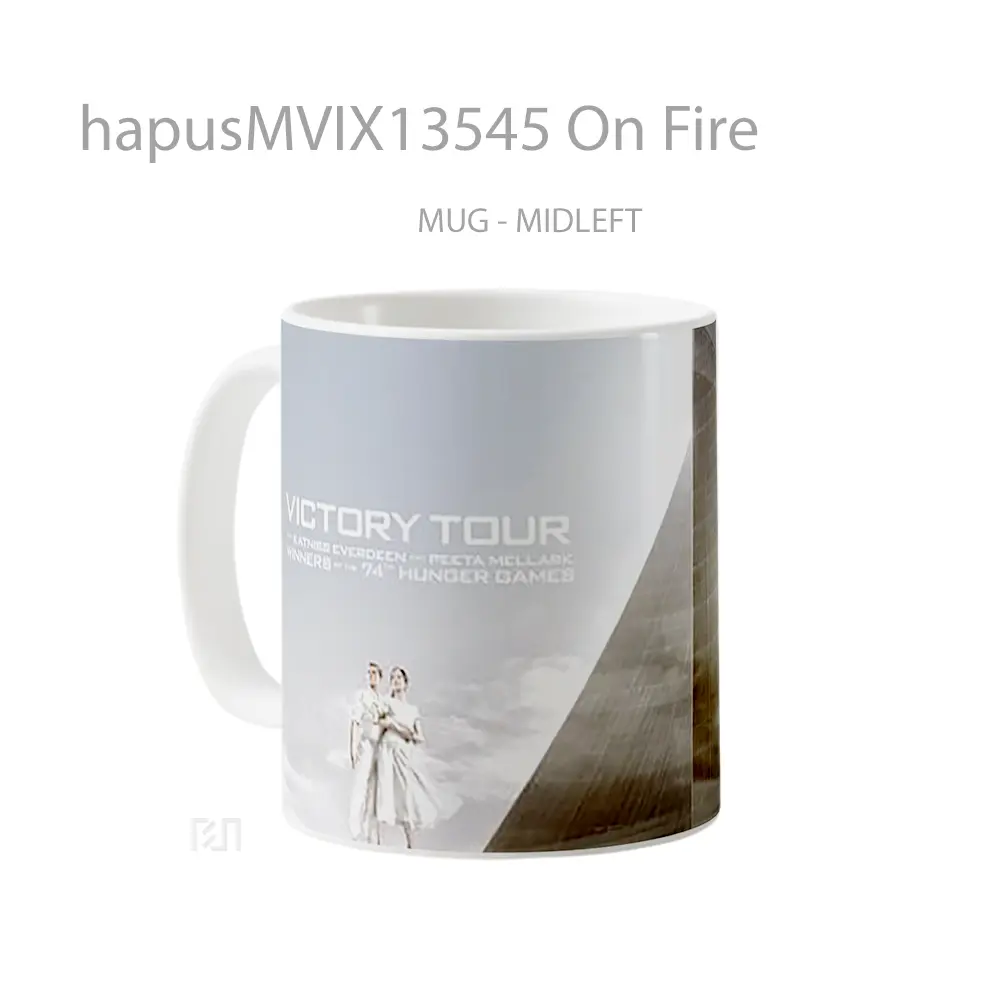 Mug On Fire Gelas Keramik Unik - All-side / Desain