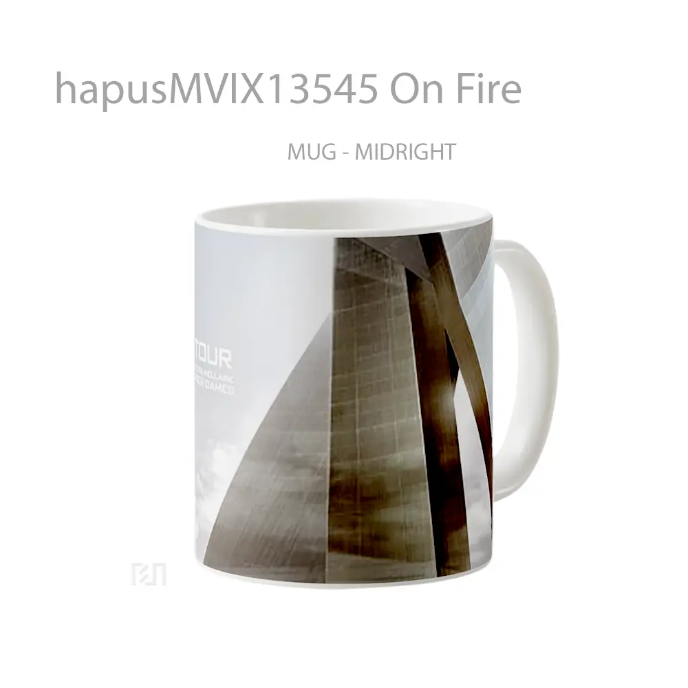 Mug On Fire Gelas Keramik Unik - All-side / Desain