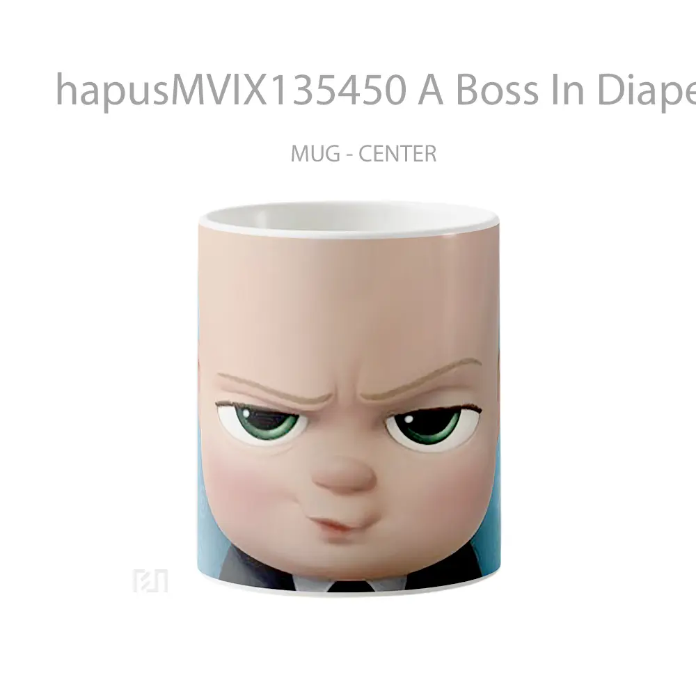 Mug A Boss In Diapers V1 Gelas Keramik Unik