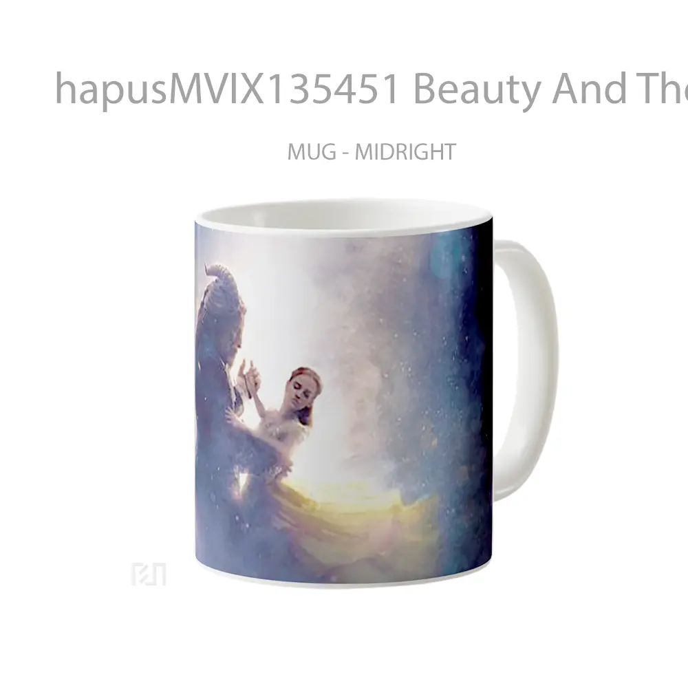 Mug Beauty And The Beast V1 Gelas Keramik Unik - All-side / Desain