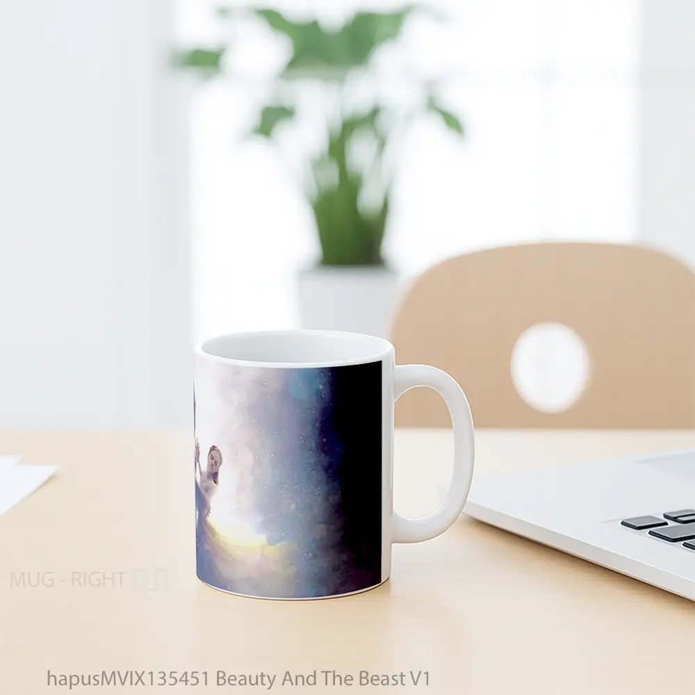 Mug Beauty And The Beast V1 Gelas Keramik Unik - All-side / Desain