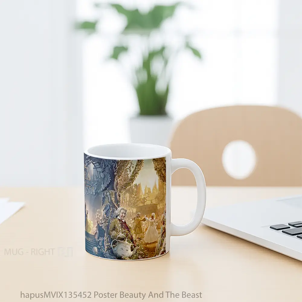 Mug Poster Beauty And The Beast Gelas Keramik Unik - All-side / Desain