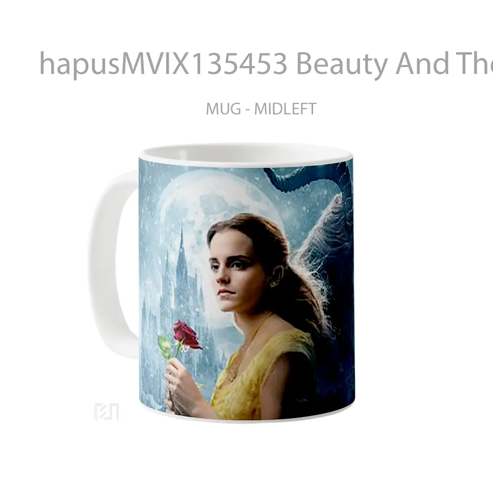 Mug Beauty And The Beast V2 Gelas Keramik Unik - All-side / Desain