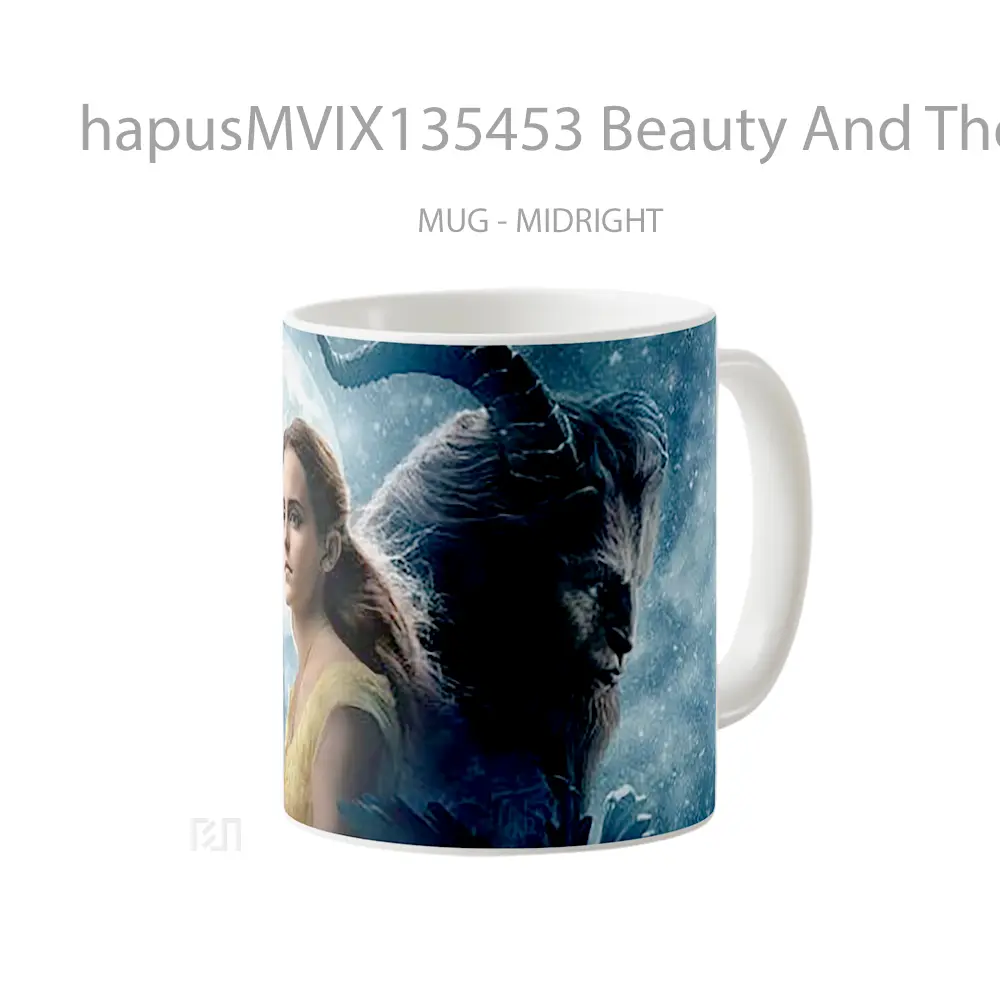 Mug Beauty And The Beast V2 Gelas Keramik Unik - All-side / Desain