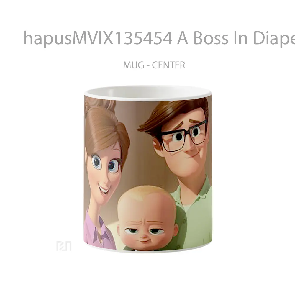Mug A Boss In Diapers V2 Gelas Keramik Unik