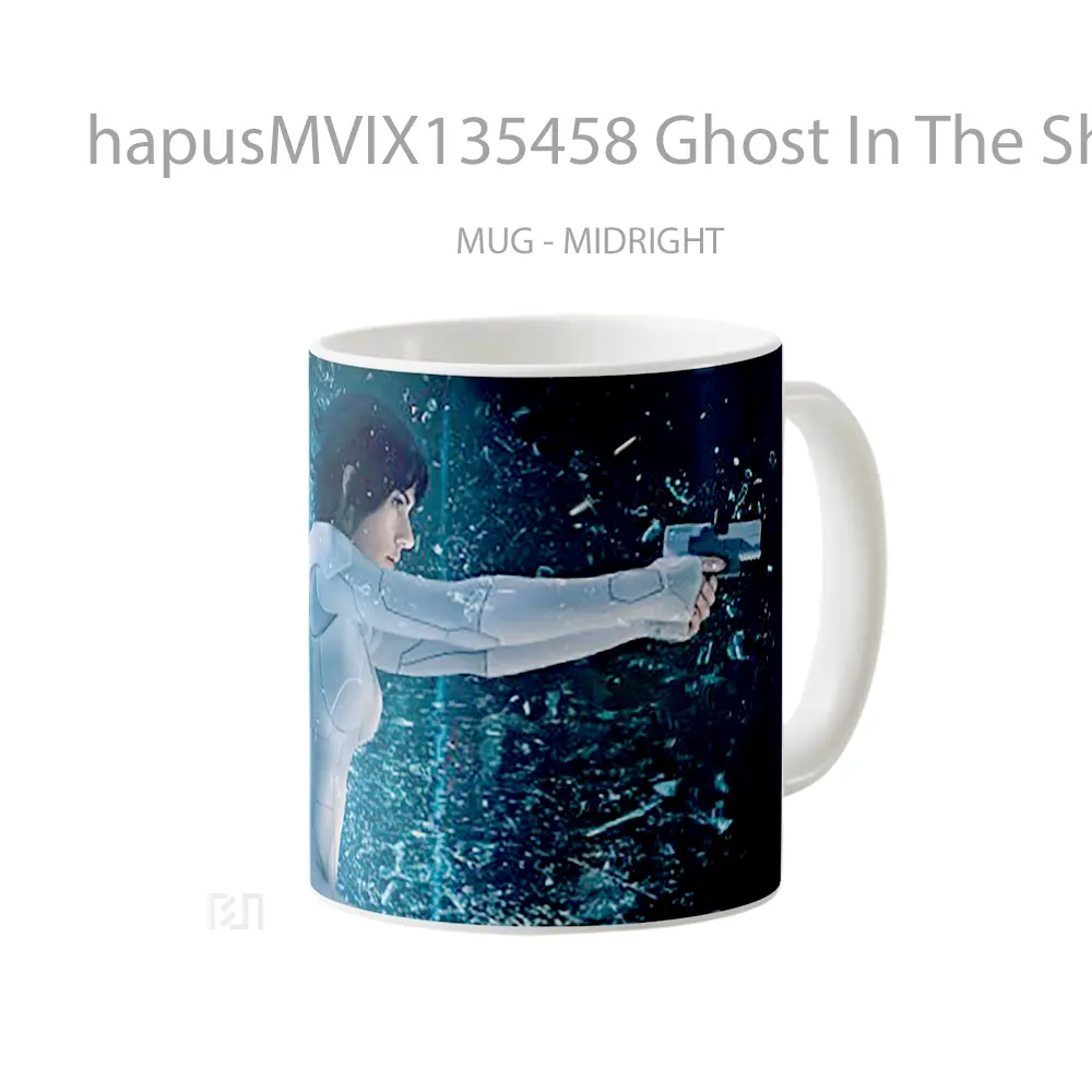 Mug Ghost In The Shell Watchman Of The Future V2 Gelas Keramik Unik - All-side / Desain