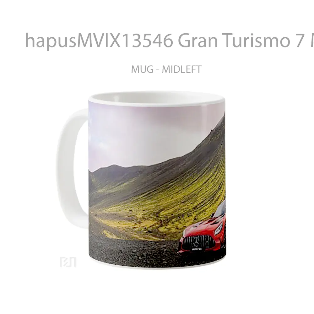 Mug Gran Turismo 7 Mercedes Amg Gt Cangkir Mobil - All-side / Desain