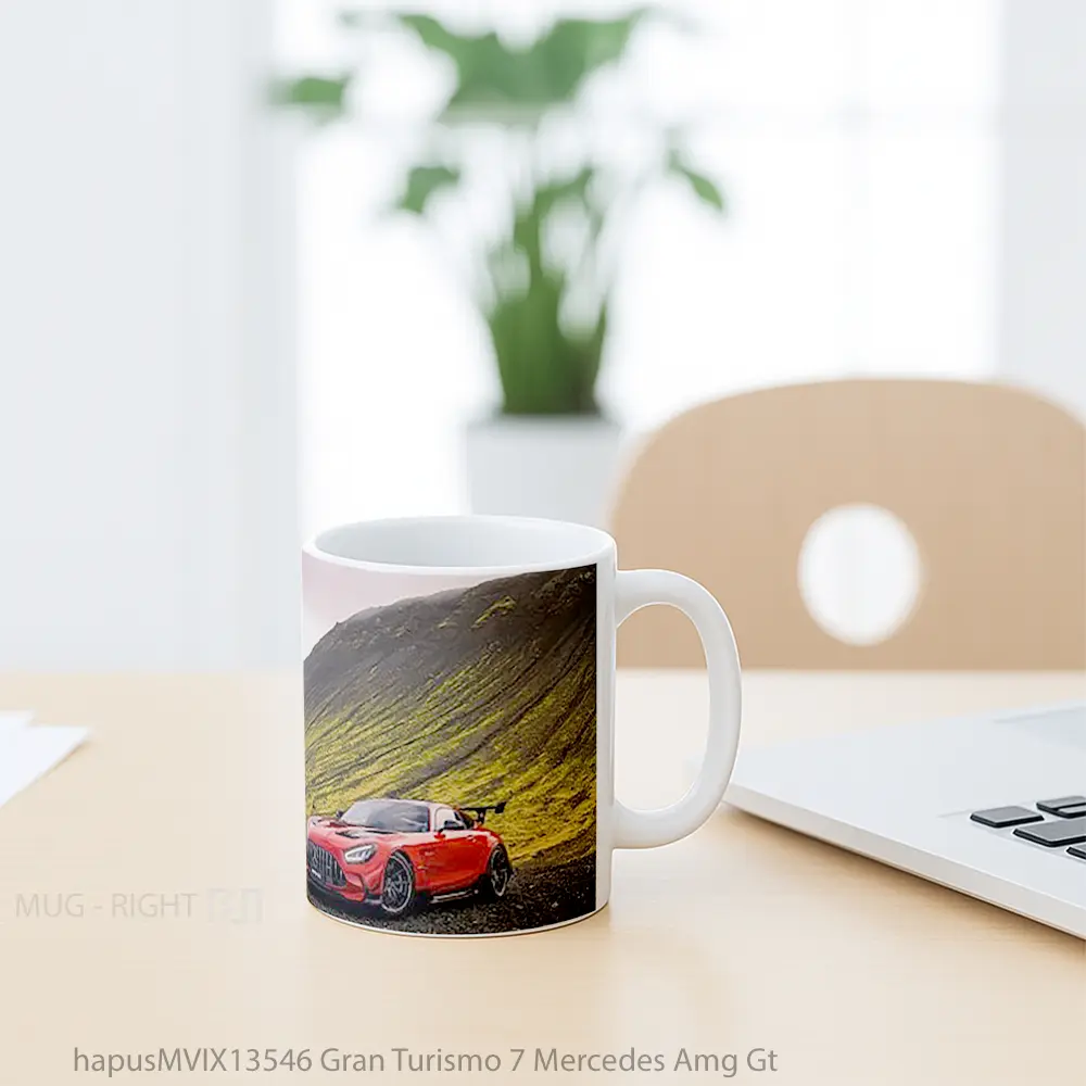 Mug Gran Turismo 7 Mercedes Amg Gt Cangkir Mobil - All-side / Desain