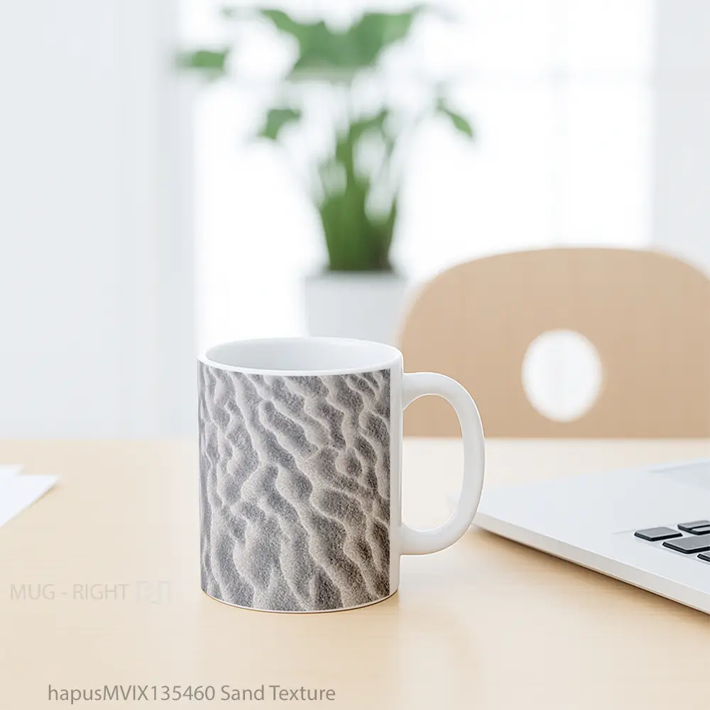 Mug Sand Texture Gelas Keramik Unik - All-side / Desain