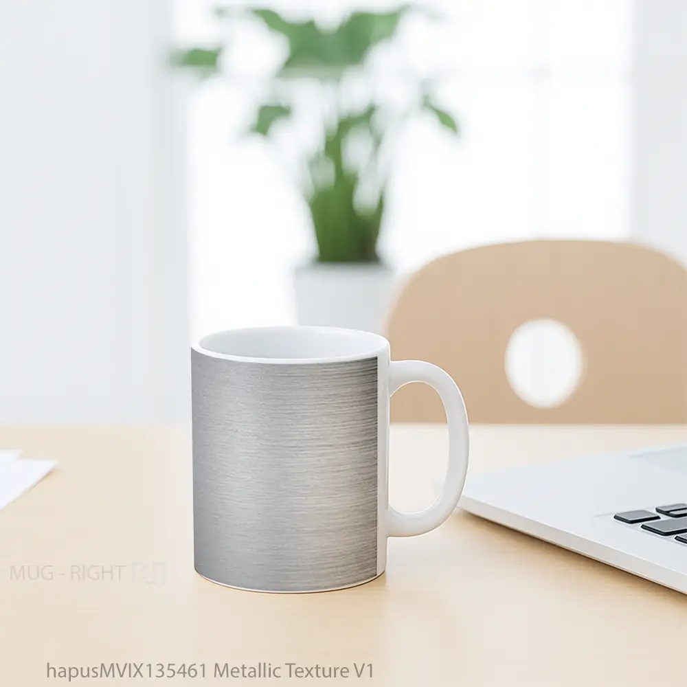 Mug Metallic Texture V1 Gelas Keramik Unik - All-side / Desain