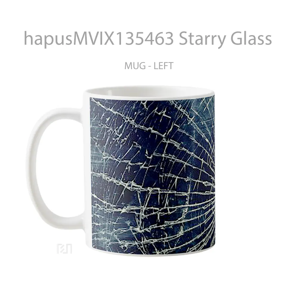 Mug Starry Glass Gelas Keramik Unik - All-side / Desain