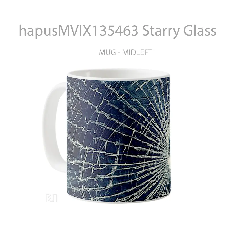Mug Starry Glass Gelas Keramik Unik - All-side / Desain