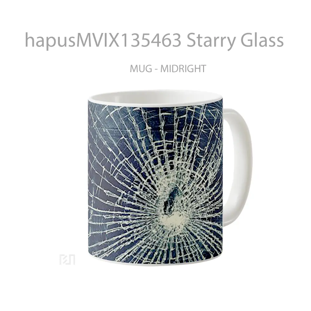 Mug Starry Glass Gelas Keramik Unik - All-side / Desain