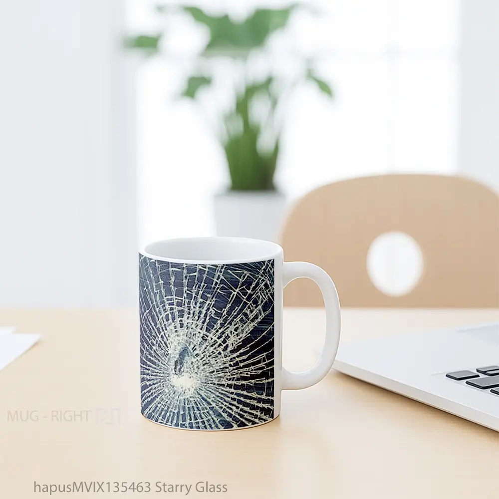 Mug Starry Glass Gelas Keramik Unik - All-side / Desain