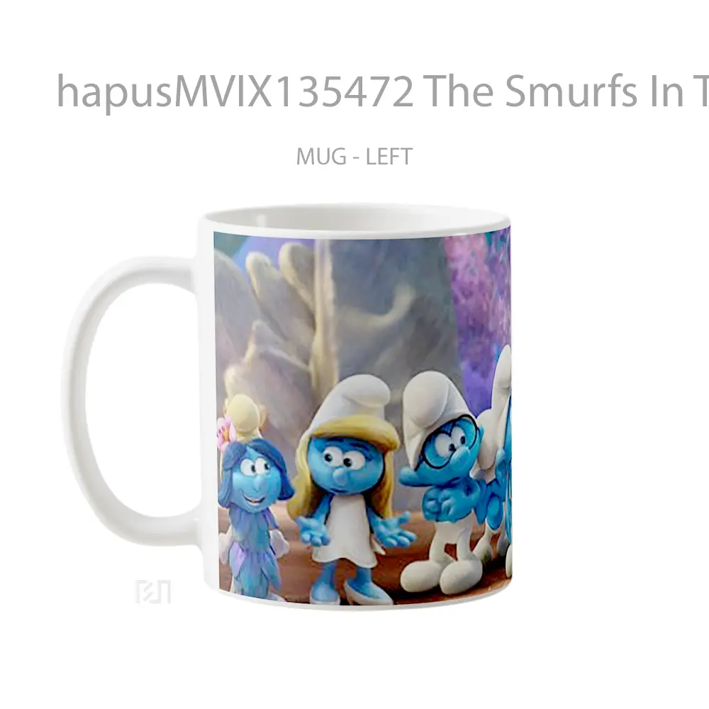 Mug The Smurfs In The Lost Village V1 Gelas Keramik Unik - All-side / Desain