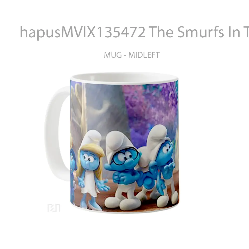 Mug The Smurfs In The Lost Village V1 Gelas Keramik Unik - All-side / Desain