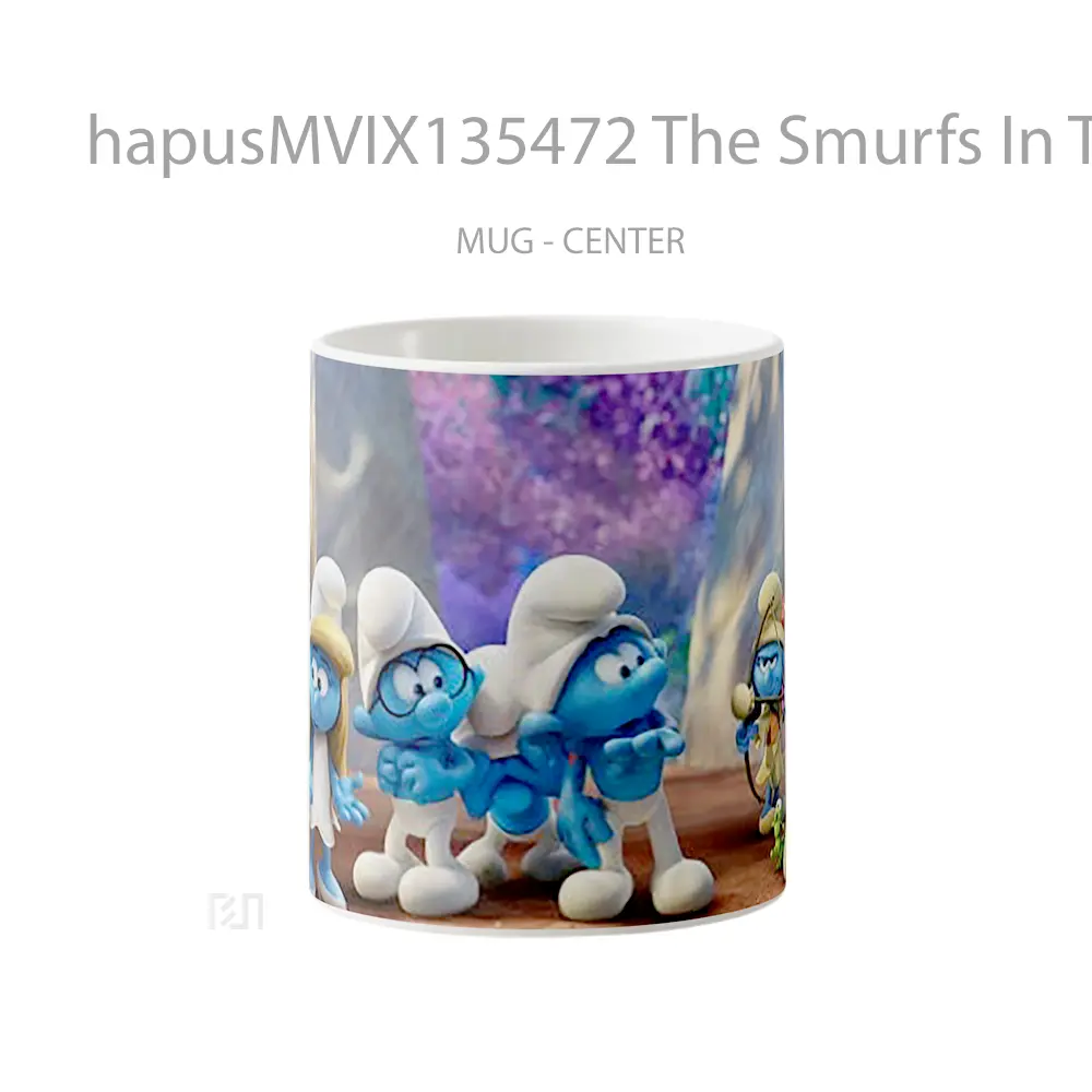 Mug The Smurfs In The Lost Village V1 Gelas Keramik Unik