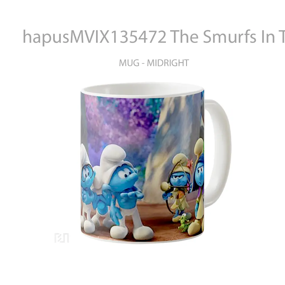 Mug The Smurfs In The Lost Village V1 Gelas Keramik Unik - All-side / Desain