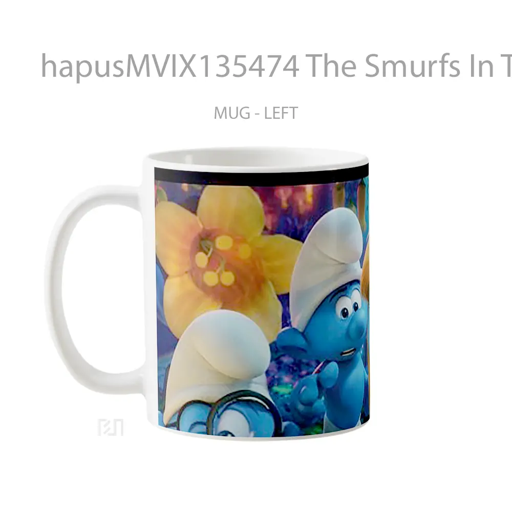 Mug The Smurfs In The Lost Village V2 Gelas Keramik Unik - All-side / Desain