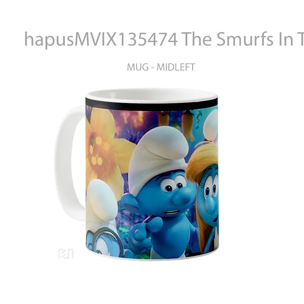 Mug The Smurfs In The Lost Village V2 Gelas Keramik Unik - All-side / Desain