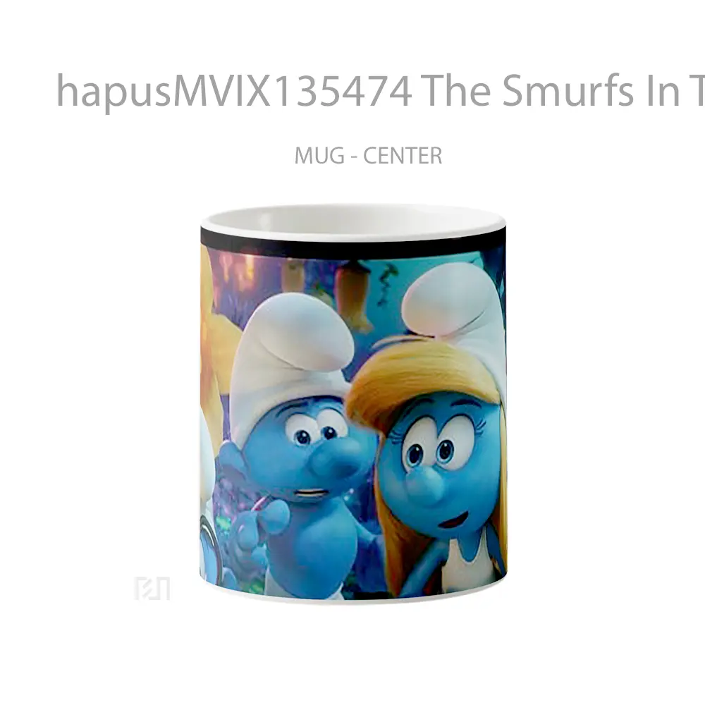 Mug The Smurfs In The Lost Village V2 Gelas Keramik Unik