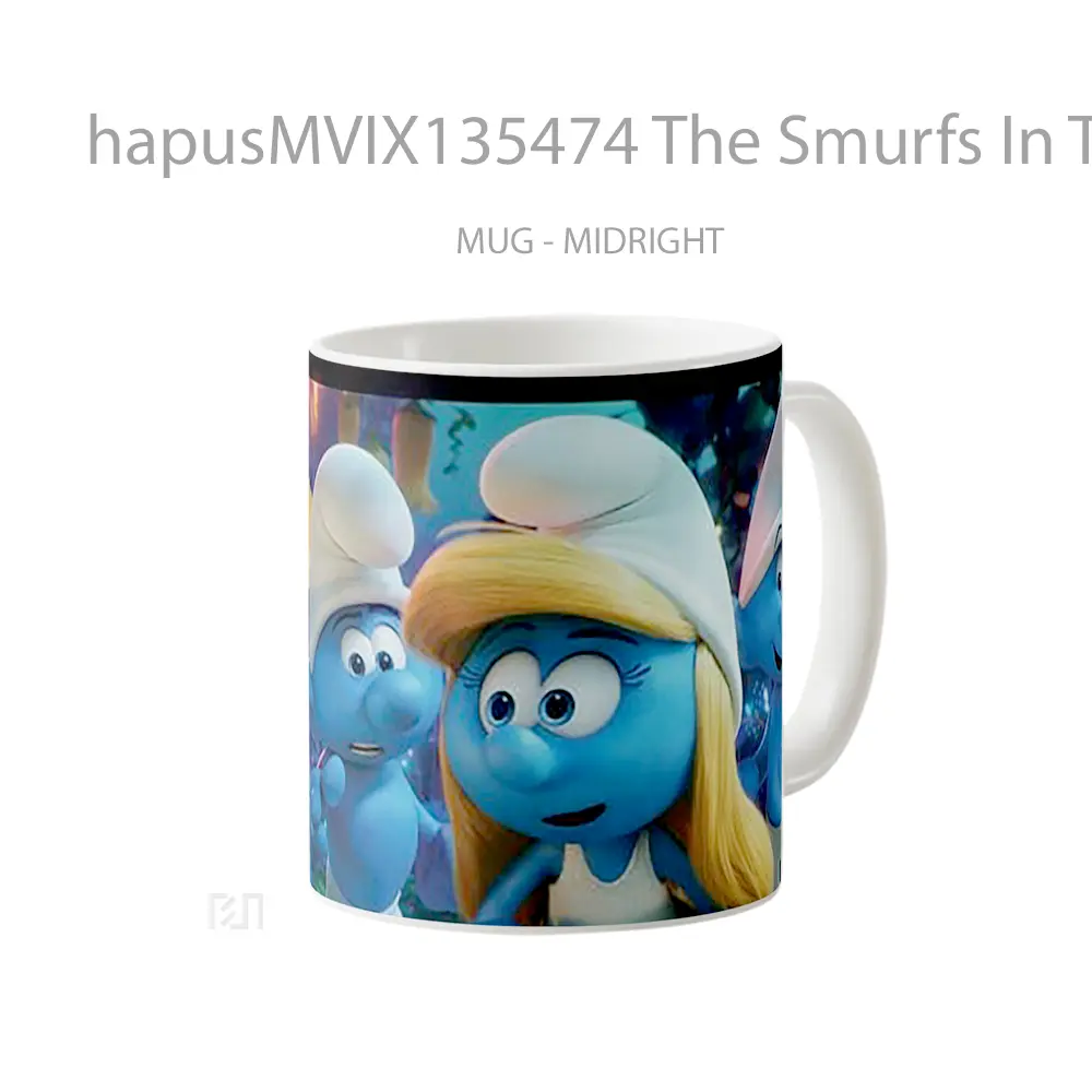 Mug The Smurfs In The Lost Village V2 Gelas Keramik Unik - All-side / Desain