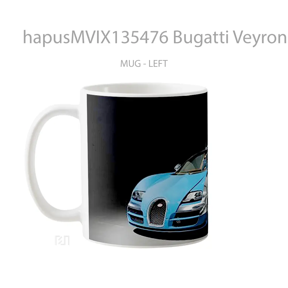 Mug Bugatti Veyron Grand Sport Vitesse Cangkir Mobil - All-side / Desain