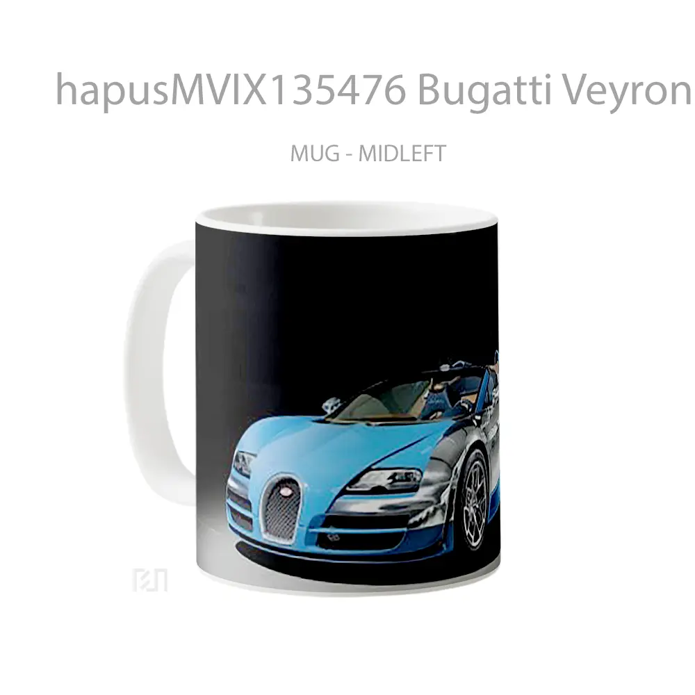 Mug Bugatti Veyron Grand Sport Vitesse Cangkir Mobil - All-side / Desain