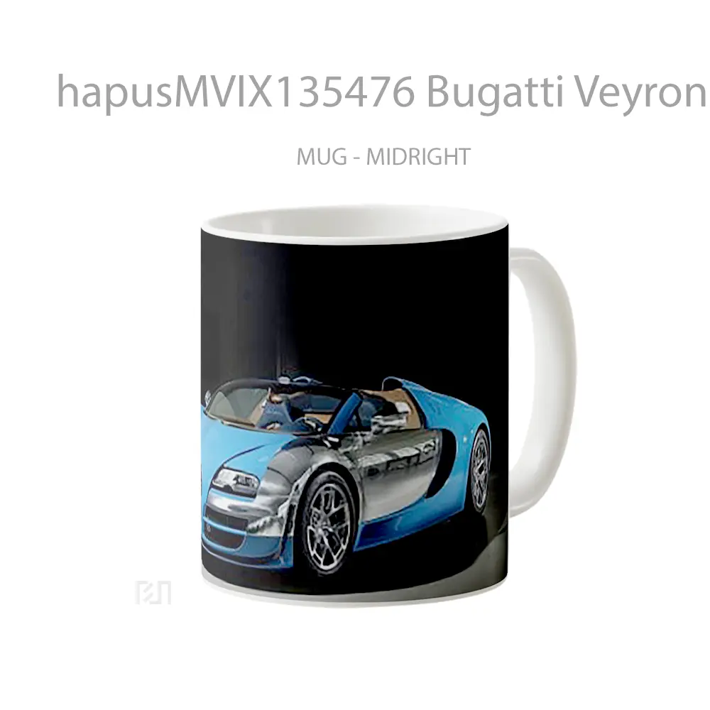 Mug Bugatti Veyron Grand Sport Vitesse Cangkir Mobil - All-side / Desain
