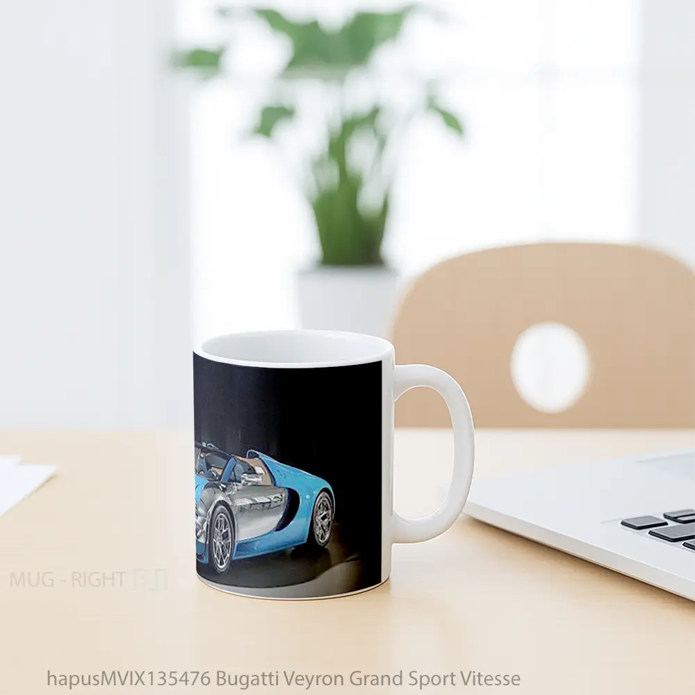 Mug Bugatti Veyron Grand Sport Vitesse Cangkir Mobil - All-side / Desain
