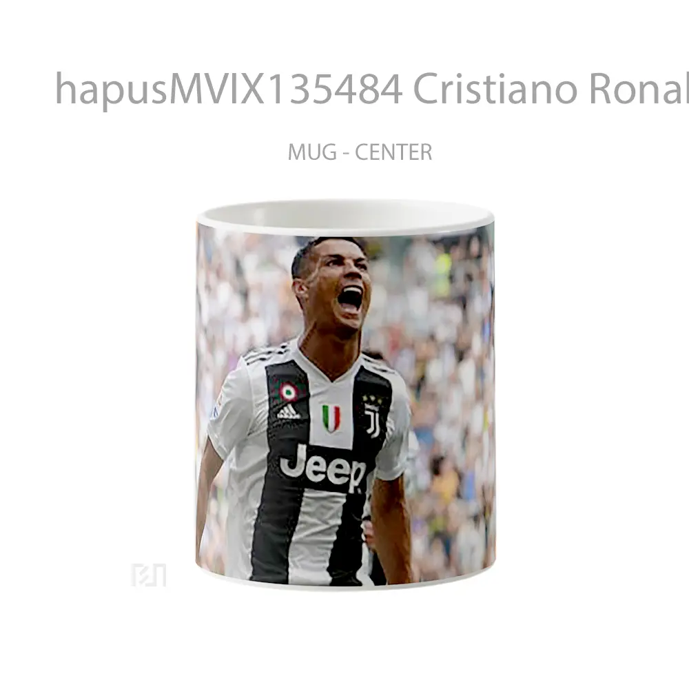 Mug Cristiano Ronaldo Cr7 Juventus Gelas Keramik Unik
