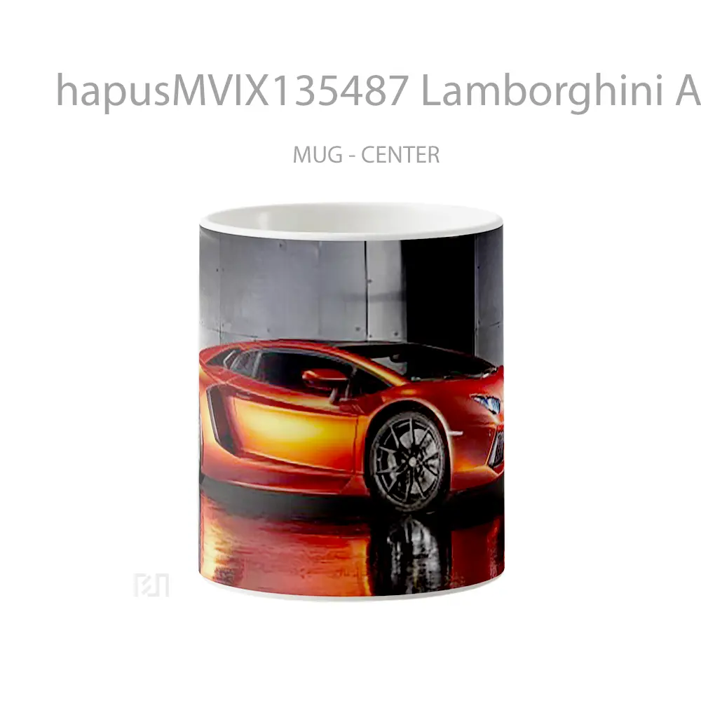 Mug Lamborghini Aventador V2 Cangkir Mobil
