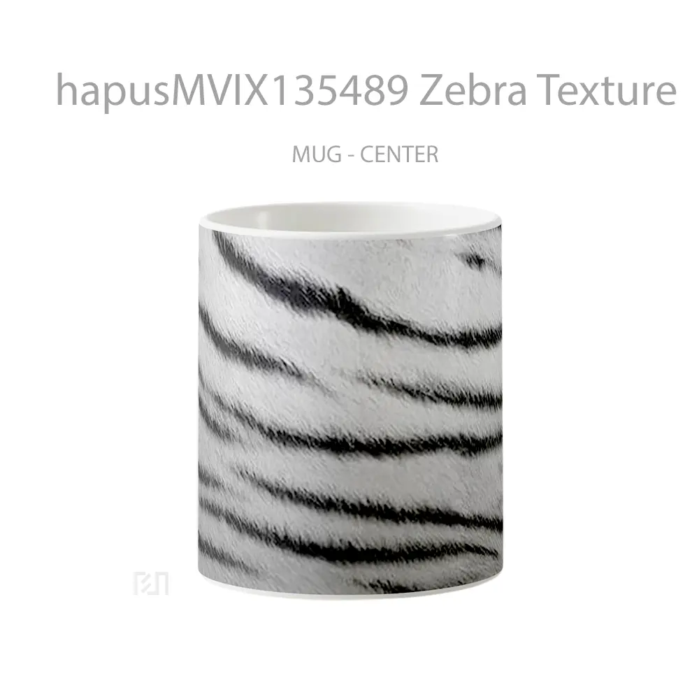 Mug Zebra Texture Gelas Keramik Unik